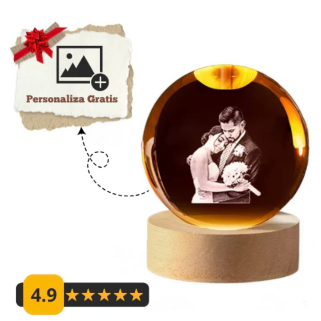 Esfera 3D personalizada con tu foto