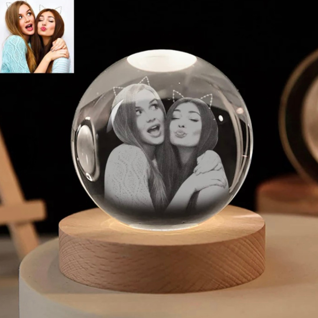 Esfera 3D personalizada con tu foto