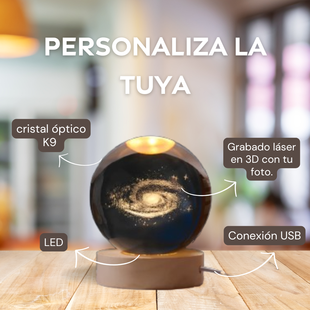 Esfera 3D personalizada con tu foto